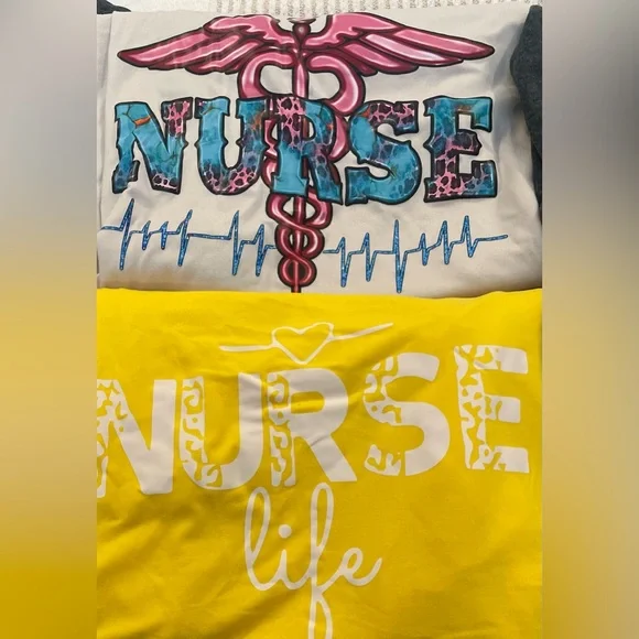 Nurse Themed Graphic T-Shirts Set - Picture 5 of 6